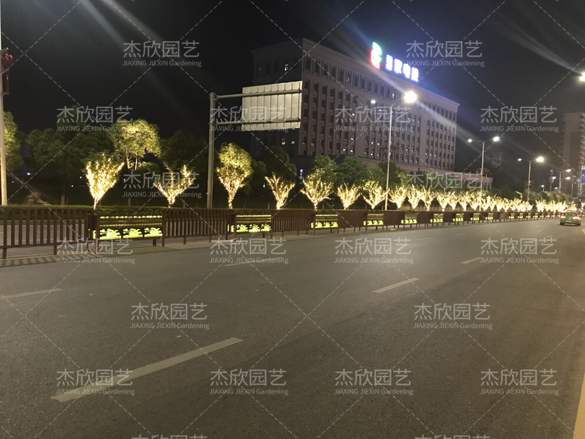 道路發(fā)光花箱，提亮街景