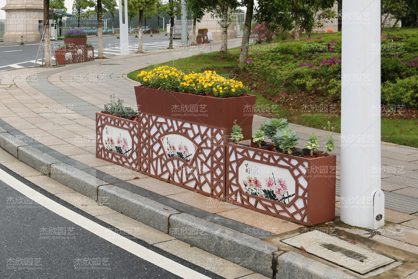 組合花箱在城市景觀中發揮什么作用？